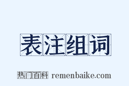 表注组词是什么意思的图片